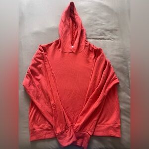 Sundry Womens Red Crewneck Hoodie